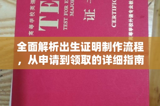 朝阳全面解析出生证明制作流程，从申请到领取的详细指南